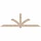 Ekena Millwork Redmond Smooth Timber Gable Bracket, Douglas Fir, 108"W x 36"H x 5 1/2"D x 5 1/2"F, 8/12 Pitch GBW108X36X0606RED00SDF - alternate 1